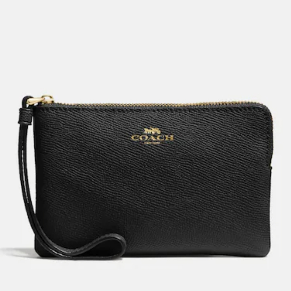 Coach corner zip wristlet